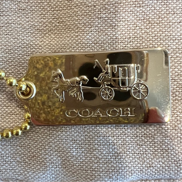 Coach 1941 Horse and Carriage Metallic Gold Bag Charm - Picture 3 of 9